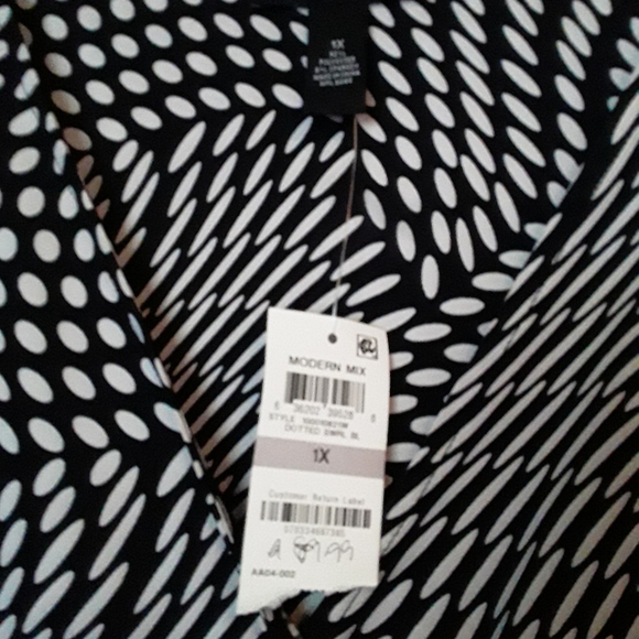 NWT INC Faux Wrap Dress size 1X - Picture 2 of 7